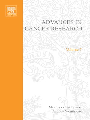 cover image of Advances in Cancer Research